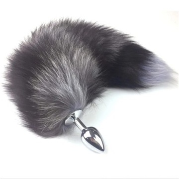 Metal Anal Butt Plug Plush Rabbit Tail Sex Adult Games Fetish Erotic