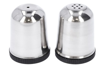 PRZYPRAWNIK SOLNICZKA I PIEPRZNICZKA STALOWE ZESTAW KLASYCZNE UNIWERSALNE