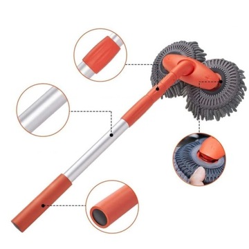 ТЕЛЕСКОПИЧЕСКАЯ ЩЕТКА ДЛЯ МОЙКИ АВТОМОБИЛЕЙ, ФОТОВАЛЬТАИЧЕСКИХ ПАНЕЛЕЙ, КРЫШИ