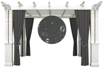 САДОВЫЕ ШТОРЫ НА люверсах 155Х240 ДЛЯ БЕСЕДКИ