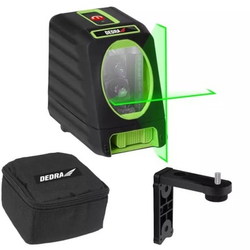 Laser krzyżowy Dedra MC0903 zielony 30m samopoziomujący na baterie AA