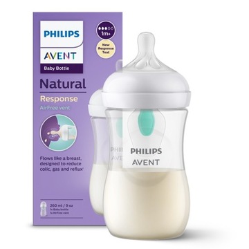 Avent RESPONSE butelka 260 ml z wkładką AIR FREE