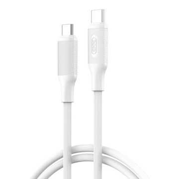 kabel USB-C - USB-C 1m 60W biały