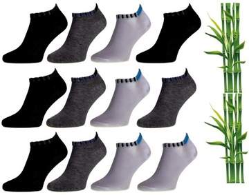 12x SKARPETY SKARPETKI STOPKI BAMBUSOWE 43-46