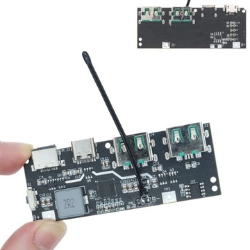 Moduł powerbank QC4.0 QC3.0 LED Dual USB 5V 4.5A 22.5W Lightning BMS 18650