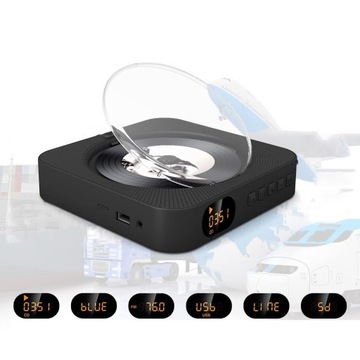 ПОРТАТИВНЫЙ CD-ПЛЕЕР BLUETOOTH ДИНАМИК РАДИО FM AUX MP3 USB TF