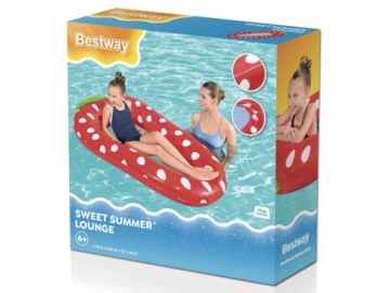 Bestway водный гамак-матрас для детей клубничный Sweet Summer 43644