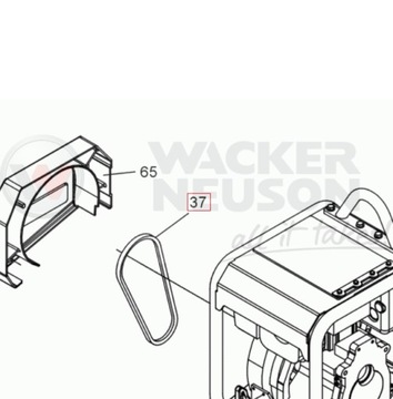 Ремень клиновой Wacker Neuson 0094072 5000094072