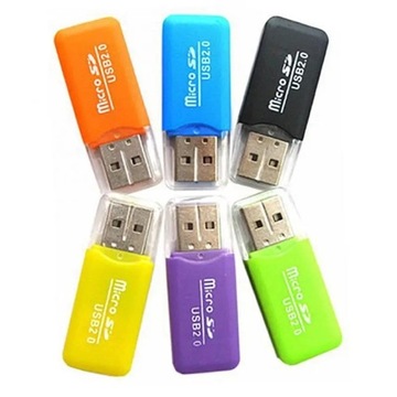 КАРТРИДЕР MICRO SD ВХОД USB 2.0 СМЕШАННЫЕ ЦВЕТА