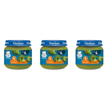 GERBER obiadek brokuły 3x80g