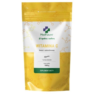 Kwas l-askorbinowy NATURALNA WITAMINA C 1 kg 1000 g wzmocnienie odporności