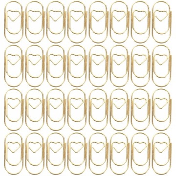 130 ЗОЛОТЫХ ОФИСНЫХ ЗАЖИМОВ В ФОРМЕ СЕРДЦА ПИСЬМО НА ДЕНЬ ВАЛЕНТИНА СВАДЬБА СВАДЬБА