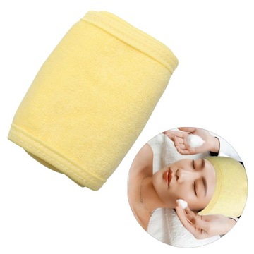 SPA-лента для лица, регулируемая косметическая маска для очищения лица, желтая