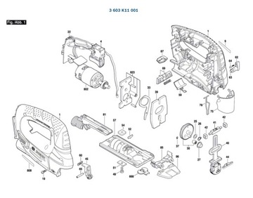 Drążek podnoszący Wyrzynarka BOSCH PST18LI 001