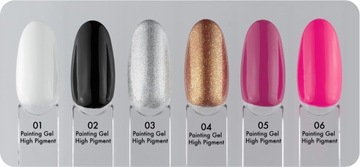 ОТЛИЧНЫЙ КРАСОЧНЫЙ ГЕЛЬ ВЫСОКОПИГМЕНТИРОВАННЫЙ ДЕКОРАТИВНЫЙ ГЕЛЬ 01 БЕЛЫЙ 5 мл