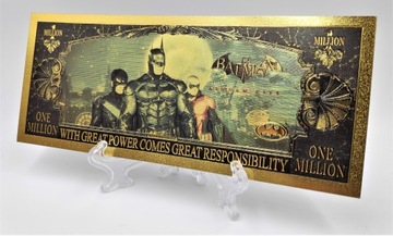 Красивая коллекционная позолоченная банкнота «Бэтмен IV»