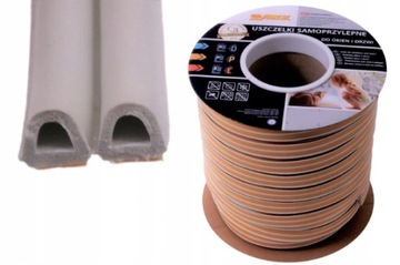 USZCZELKA DO OKIEN I DRZWI PROFIL D 9x7.5 1m BIAŁA