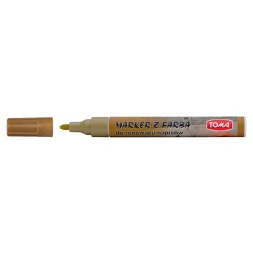Marker do renowacji napisów nagrobków złoty Toma