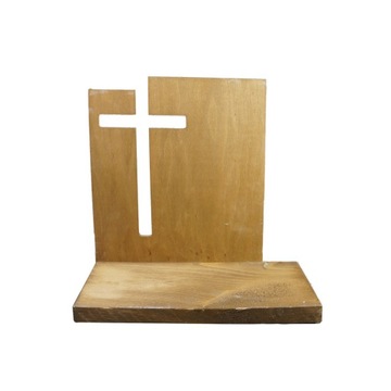 DREWNIANA STATUETKA NA GRÓB POMNIK CMENTARZ 32 CM