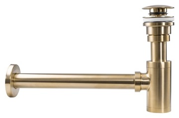 Сифон для умывальника Click-Clack Brushed Gold Rea