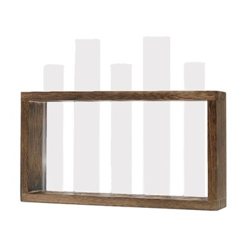 Test Tube Planter Modern Flower Bud Vase with Wood