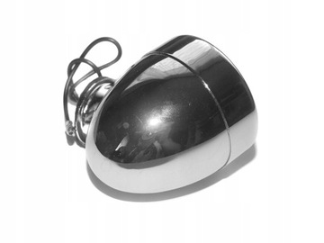 MINI TYLNA LAMPA TYŁ UNIWERSALNA CHROM METAL JAJKO