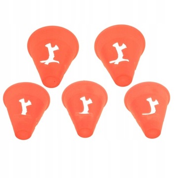 5 штук пустых оранжевых конусов для