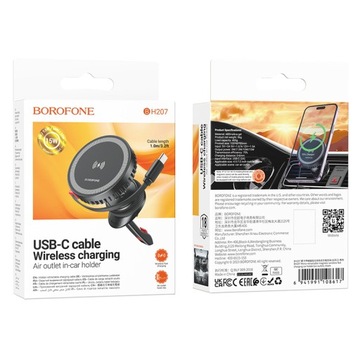 Автомобильный держатель MagSafe 15 Вт с зарядкой iPhone 14 15