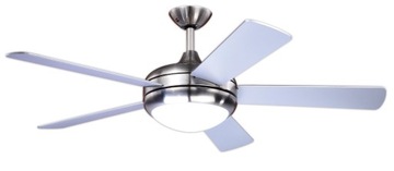 WENTYLATOR WIATRAK LAMPA URSA SREBRNY + PILOT