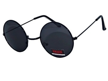 Lenonki OKULARY PRZECIWSŁONECZNE Okrągłe UV400