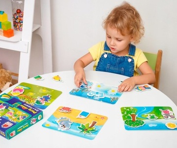 Игра на липучке «Какое время года» развивающая для детей