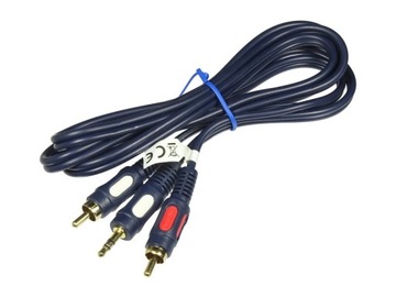 Kabel JACK 3.5 - 2RCA ŁEZKA JKR50 Vitalco 3m