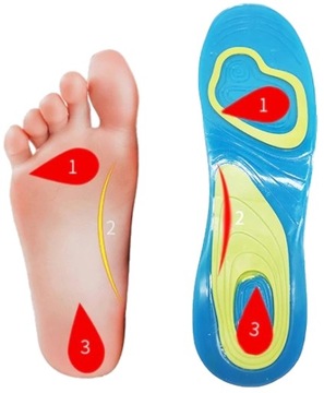 СИЛИКОНОВЫЕ ГЕЛЕВЫЕ КОМФОРТНЫЕ Стельки для обуви 37-42