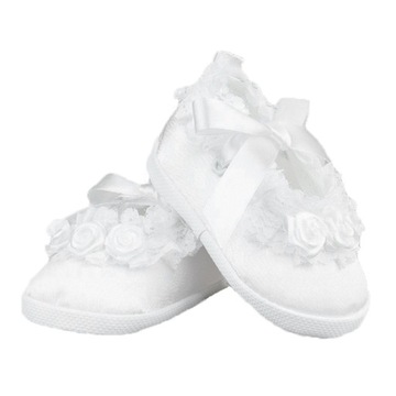 Buty roczek, NA CHRZEST - BIAŁE 13