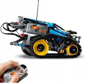 LEGO TECHNIC 42095 ZDALNA WYŚCIGÓWKA 2xDUŻY SILNIK