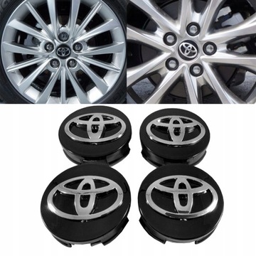 4x DEKIELKI ZAŚLEPKI FELG TOYOTA 62mm