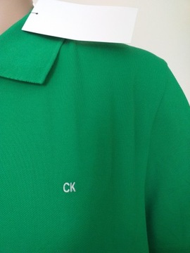 CALVIN KLEIN KOSZULKA POLO MĘSKA XXL ZIELONA