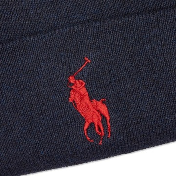 Polo Ralph Lauren oryginalna czapka zimowa 710886138006 Drk Indigo