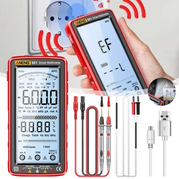 MULTIMETR CYFROWY ELEKTRYCZNY MIERNIK PRĄDU LCD TESTER NAPIĘCIA AC/DC