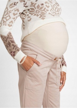 38 B.p.c _ZT БЕЖЕВЫЕ УТЕПЛЕННЫЕ БРЮКИ