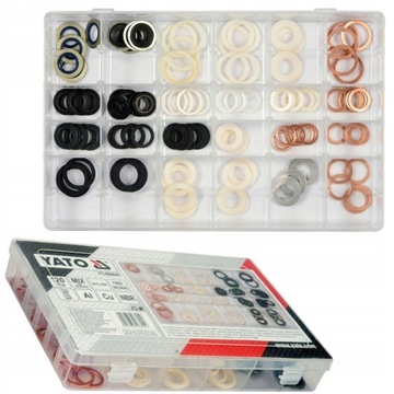 НАКЛАДКИ YATO ДЛЯ СЛИВНЫХ МАСЛЯНЫХ ПРОБОК НАБОР 120 шт.