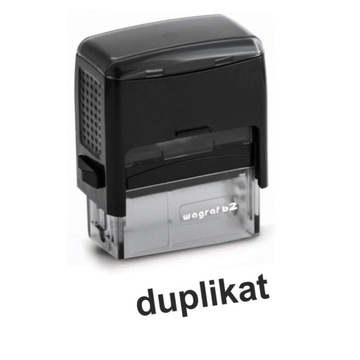 PIECZĄTKA automatyczna DUPLIKAT urząd poczta CZARNY tusz OBUDOWA rozm.2