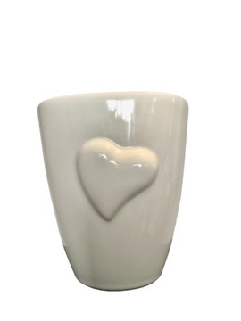 Osłonka doniczkowa serce osłonka ceramiczna do roślin serduszko ozdoba