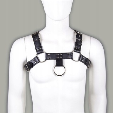 2 регулируемых кожаных нагрудных ремня