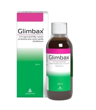 Glimbax roztwór do płukania gardła 200ml