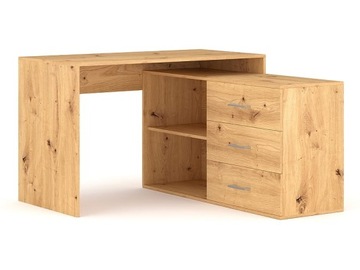 BIURKO B-013 dąb artisan narożne uniwersalne