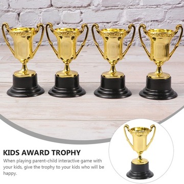 Puchar z nagrodami Plastikowe Mini Trofeum dla dzieci 10 szt
