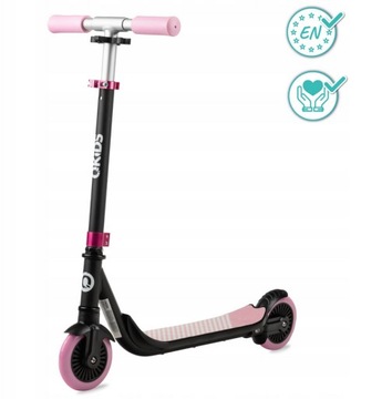 СКУТЕР QKIDS BRO АЛЮМИНИЕВАЯ РЕШЕТКА ДВУХ КОЛЕС РОЗОВЫЙ