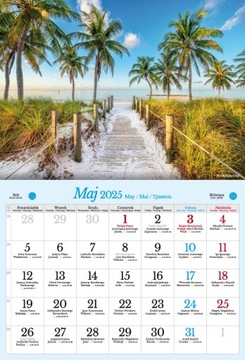 Альбом настенный календарь А3 2025. Экзотические пейзажи