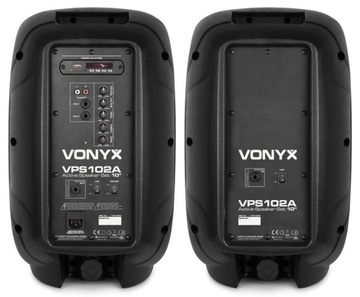 ZESTAW NAGŁOŚNIENIA 600W KOLUMNY AKTYWNE + STOJAKI + MIKROFONY